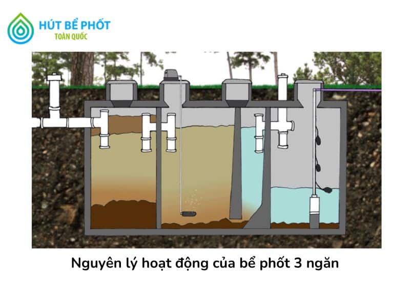 bể tự hoại 3 ngăn