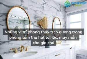 phong thủy treo gương trong phòng tắm