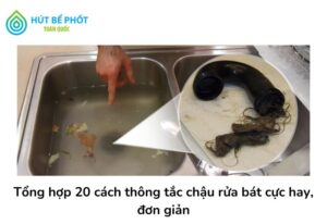 thông tắc chậu rửa bát