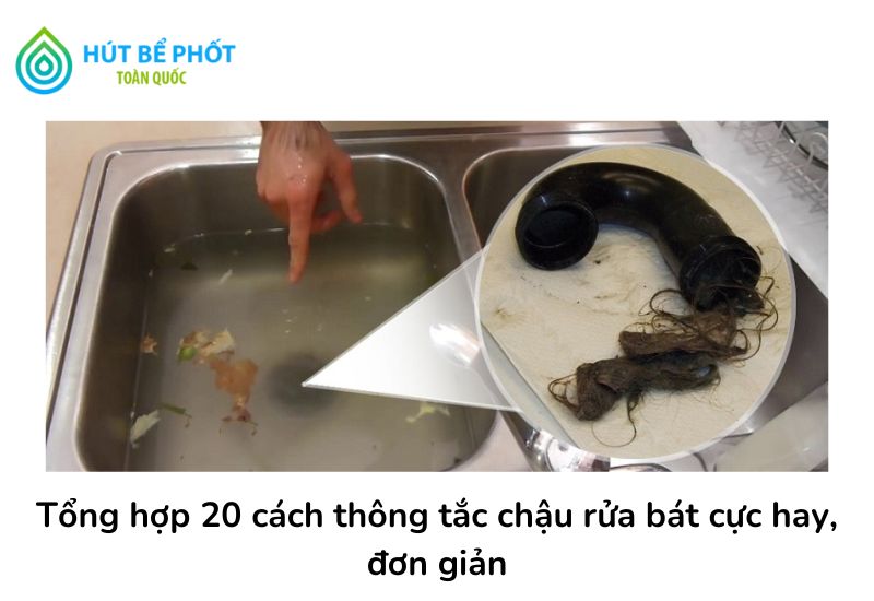 thông tắc chậu rửa bát 